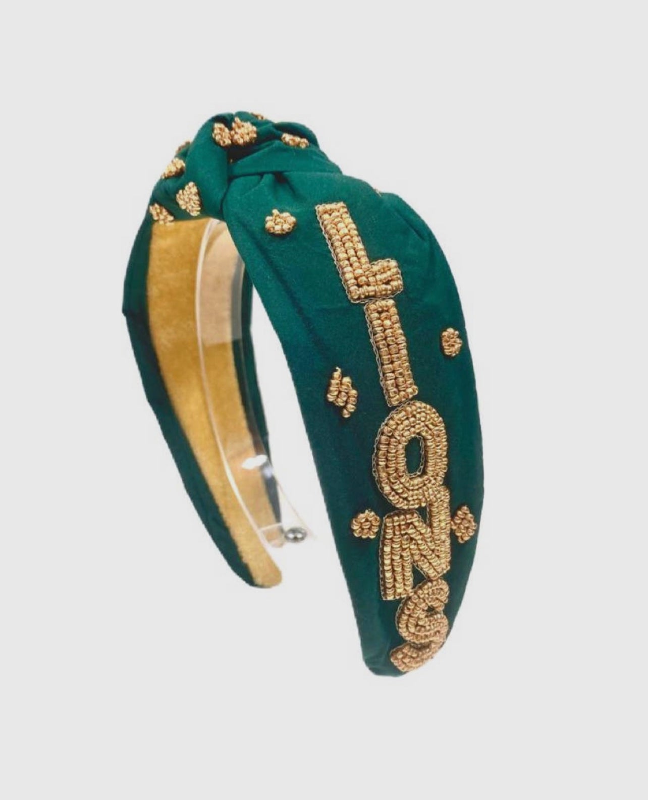 Southeastern Louisiana University Lions Beaded Headband - The Velvet Strand