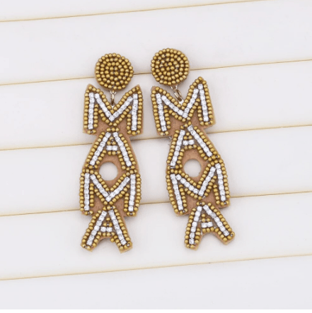 Mama Beaded Earrings - The Velvet Strand