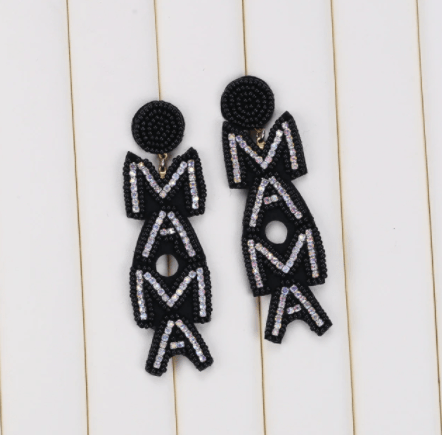 Mama Beaded Earrings - The Velvet Strand