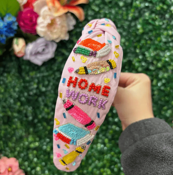 Teacher Headband Beaded Teacher Headband - The Velvet Strand