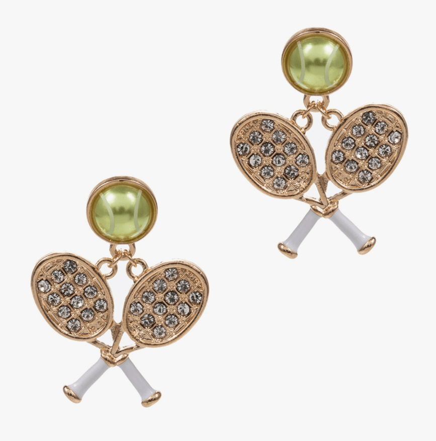 Tennis Racket & Ball Earring - The Velvet Strand