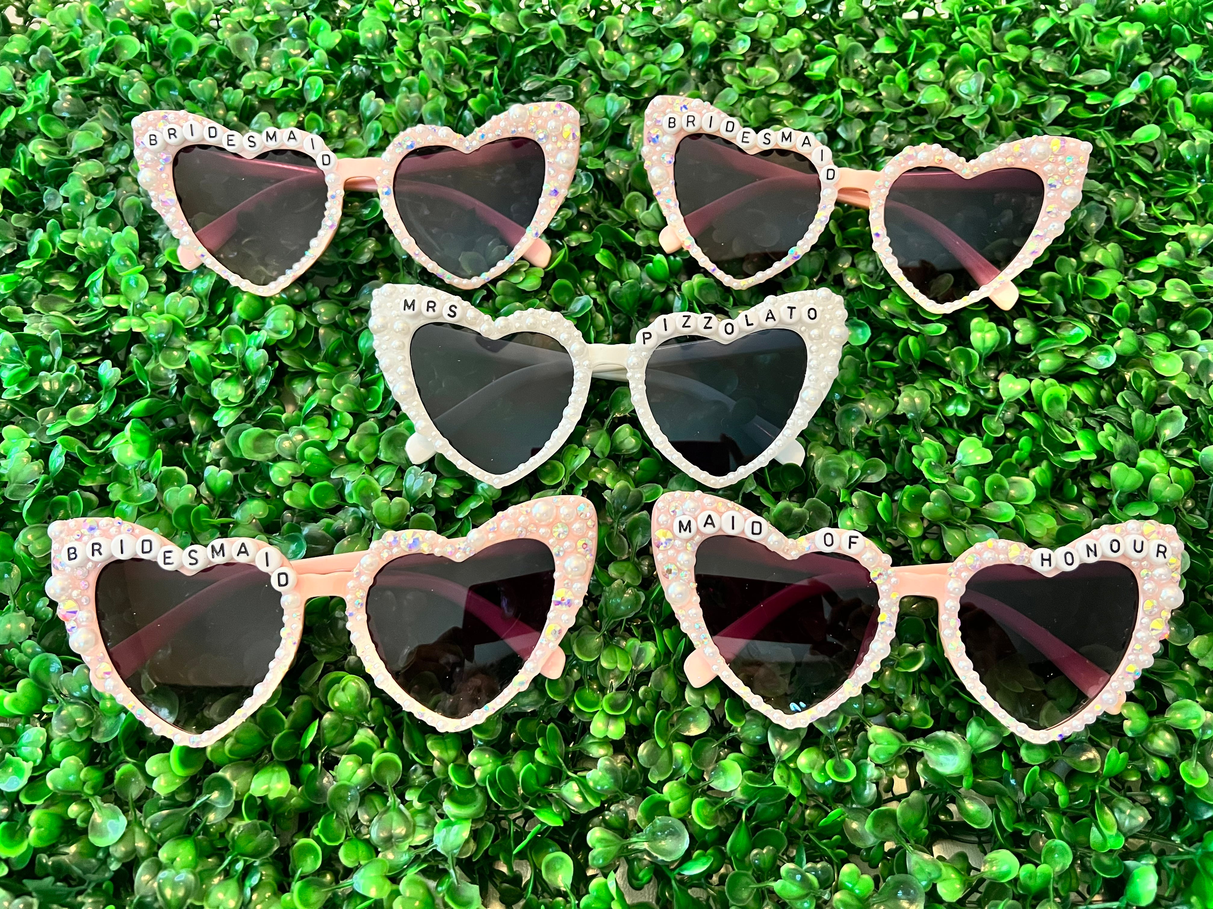 Custom Bride Wedding Sunglasses The Velvet Strand