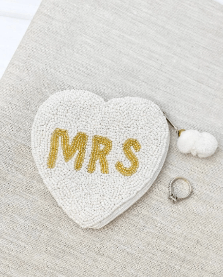 Wedding Beaded Coin Purse - The Velvet Strand