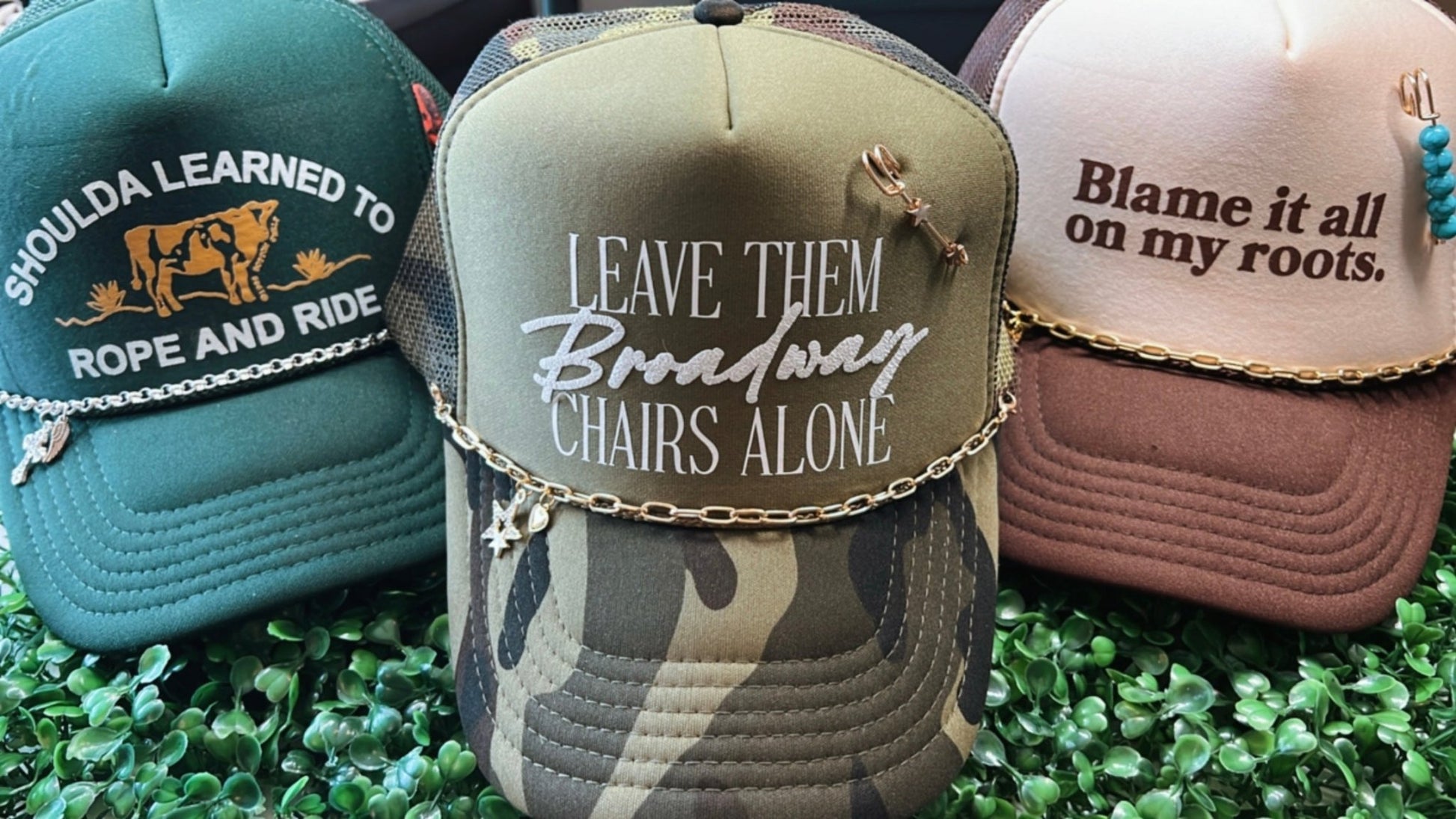 Trucker Hat Chain, Customizable Trucker Hat Chain, Hat Chain - The Velvet Strand