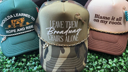 Trucker Hat Chain, Customizable Trucker Hat Chain, Hat Chain - The Velvet Strand