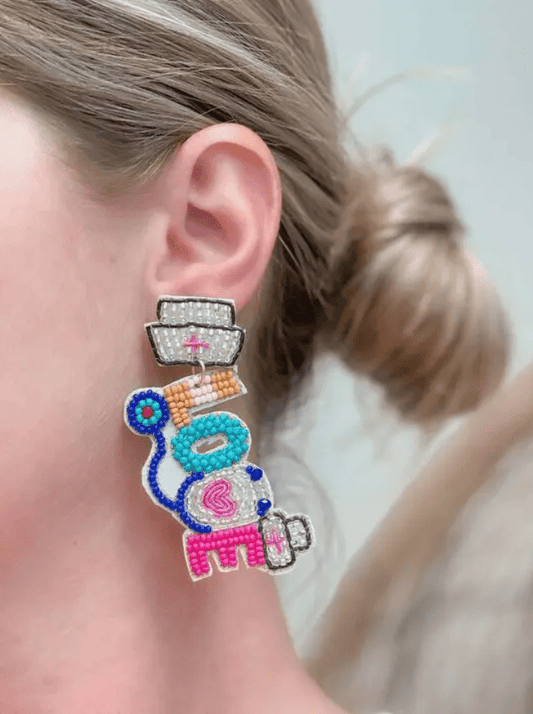 Love Healthcare Worker Earrings - The Velvet Strand