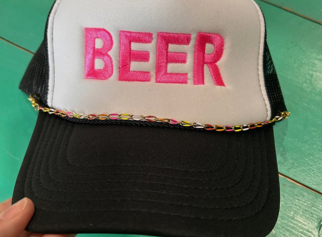 Trucker Hat Chain, Customizable Trucker Hat Chain, Hat Chain - The Velvet Strand