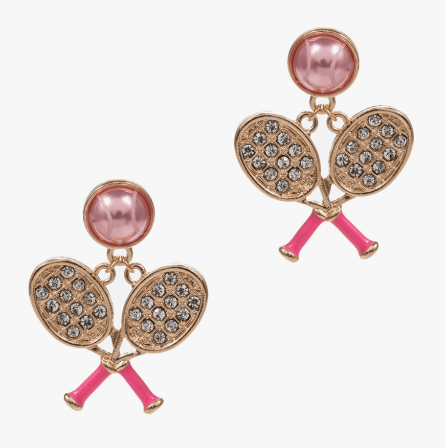 Tennis Racket & Ball Earring - The Velvet Strand