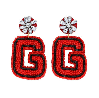College Football Earrings | Auburn, Tennessee, Georgia - The Velvet Strand