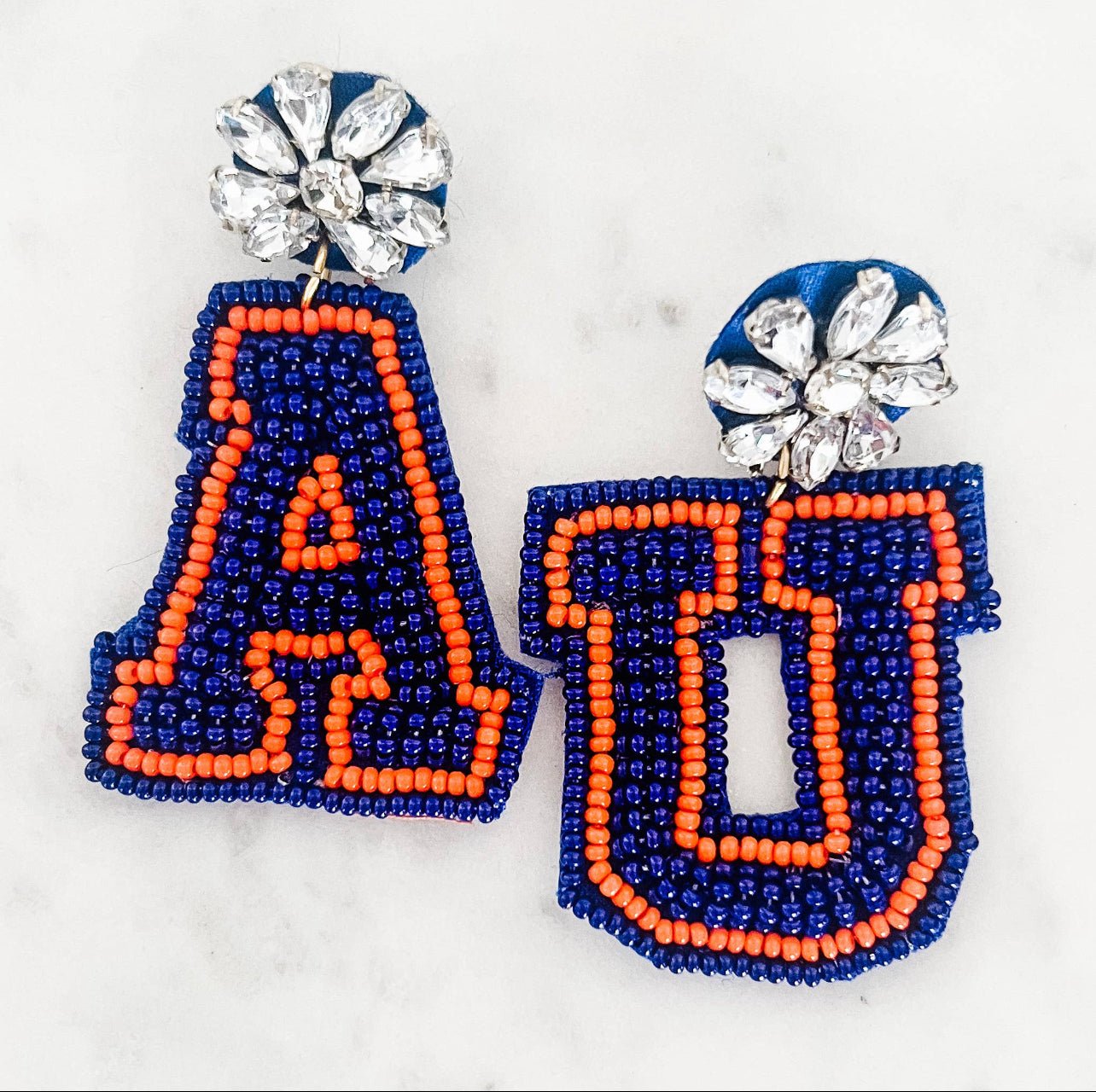 College Football Earrings | Auburn, Tennessee, Georgia - The Velvet Strand