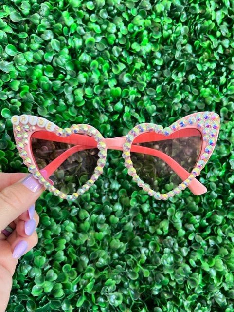 Women’s Personalized Sunglasses - Pink - The Velvet Strand
