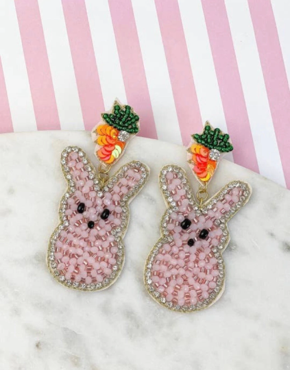 Peep Easter Bunny Earrings - The Velvet Strand