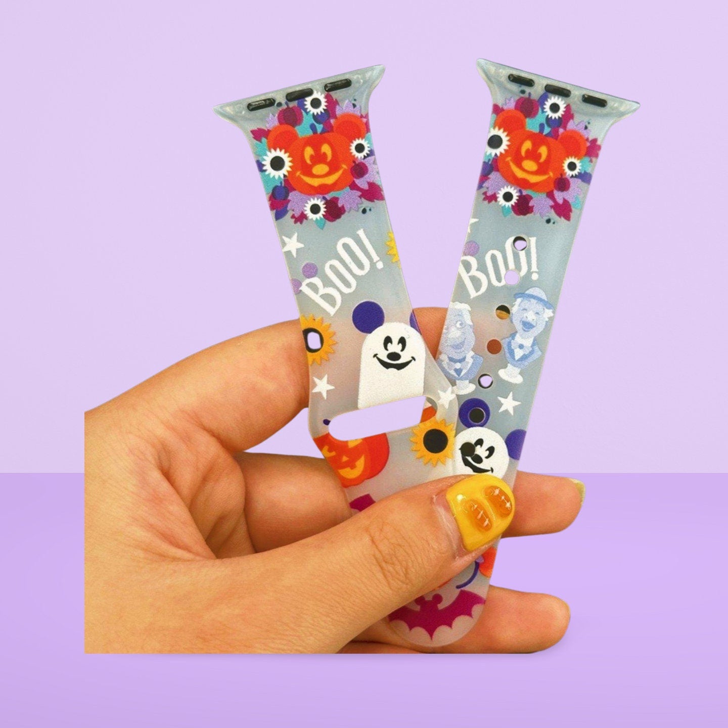 Cartoon Pumpkin Mouse Apple Watch Band Disney Apple Watch Band Ghost