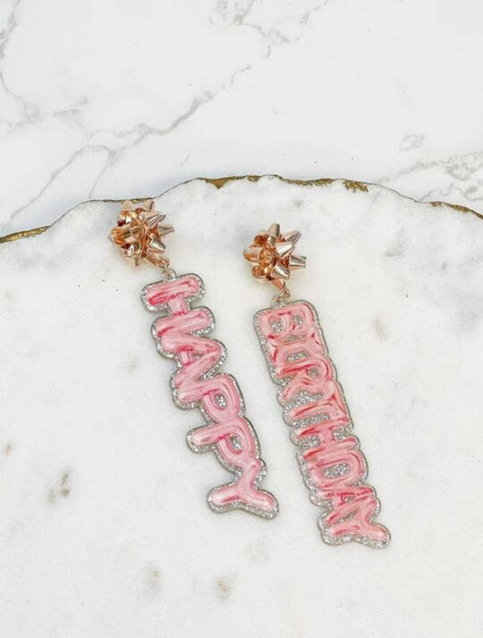 Acrylic Birthday Earrings - The Velvet Strand