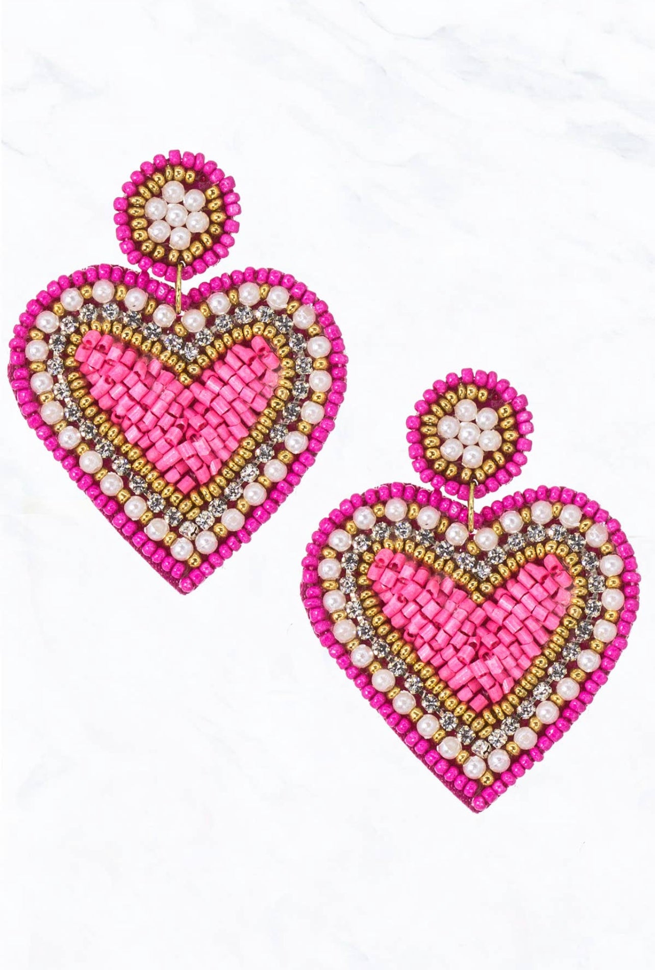 Valentine's Day Heart Earrings - The Velvet Strand