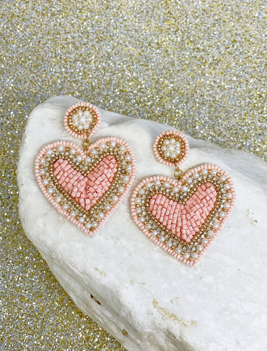Valentine's Day Heart Earrings - The Velvet Strand