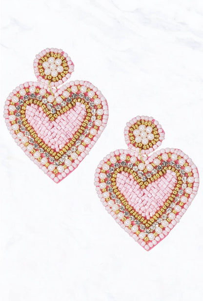 Valentine's Day Heart Earrings - The Velvet Strand