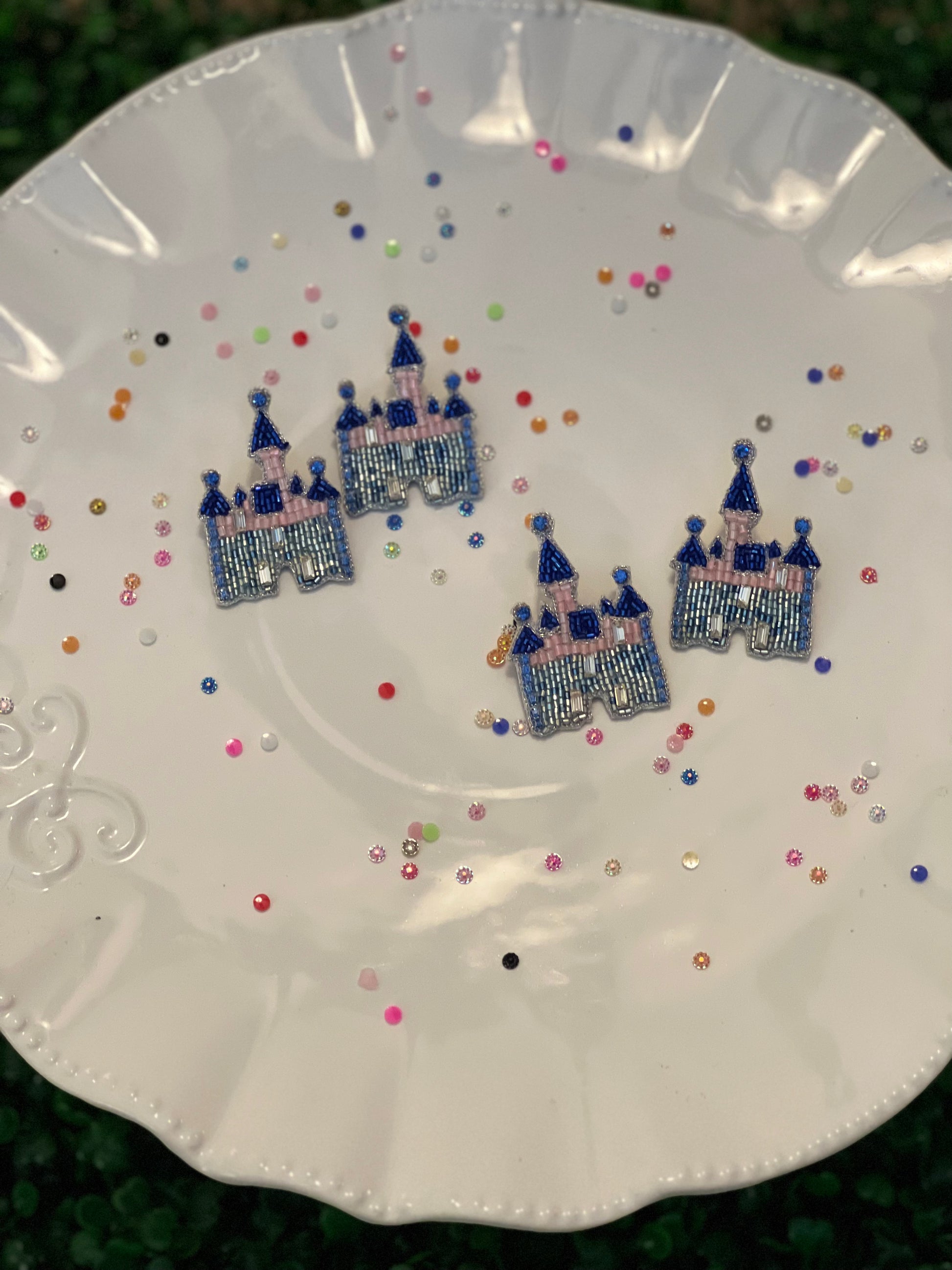 Disney Castle Earrings - The Velvet Strand