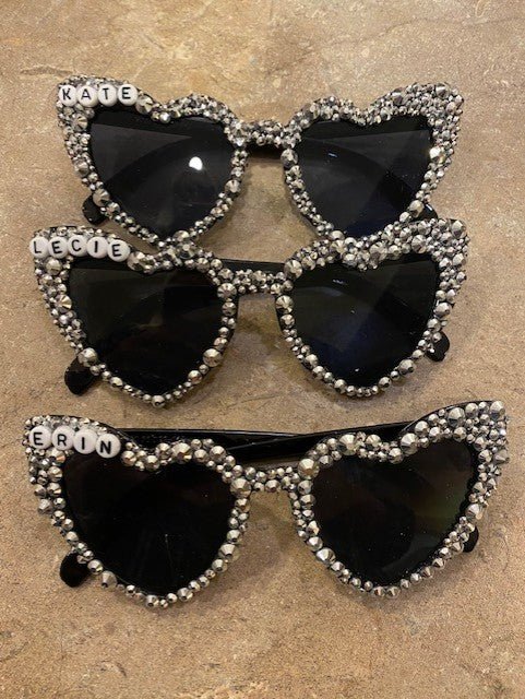 Women’s Personalized Sunglasses - Black - The Velvet Strand